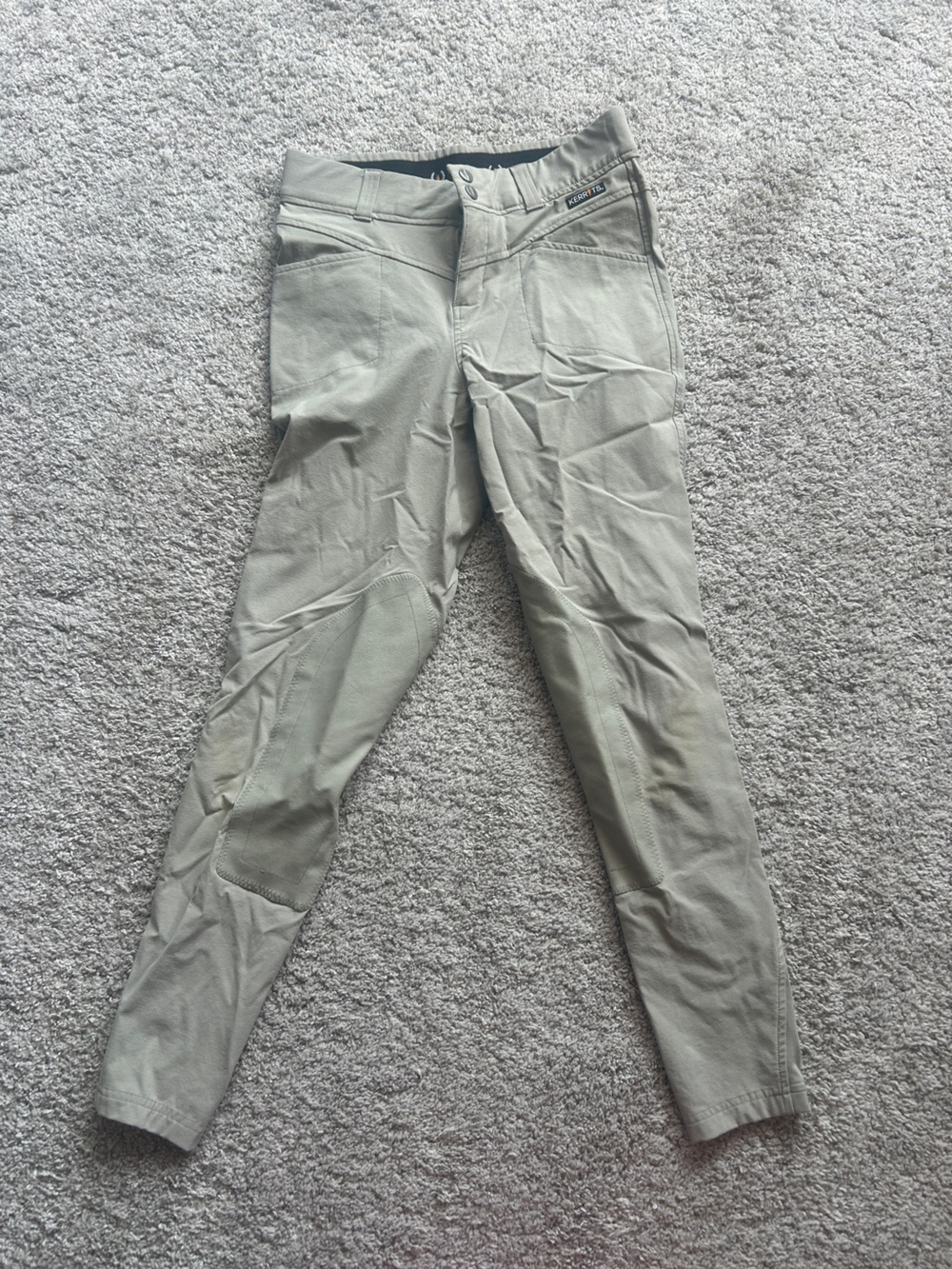 Kerrits Tan Breeches With Knee Patch